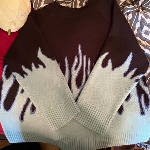 Blue Flame knit sweater